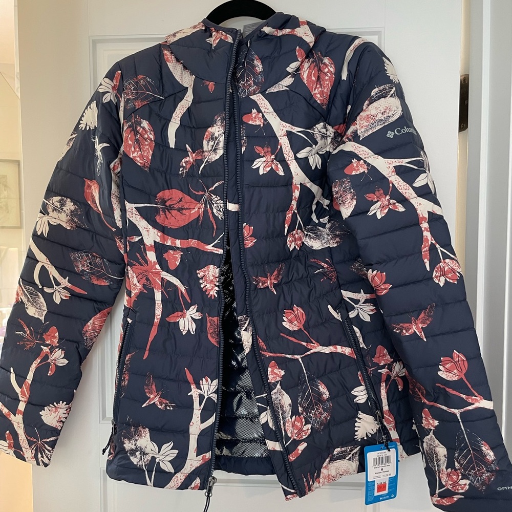 Columbia navy floral jacket.